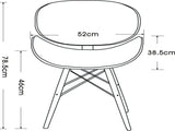 Eames Dining Side Chair - DSW Faux Leather | Black