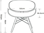 Eames Dining Side Chair - DSW Faux Leather | Black
