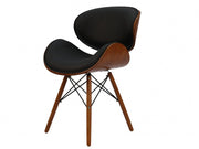 Eames Dining Side Chair - DSW Faux Leather | Black