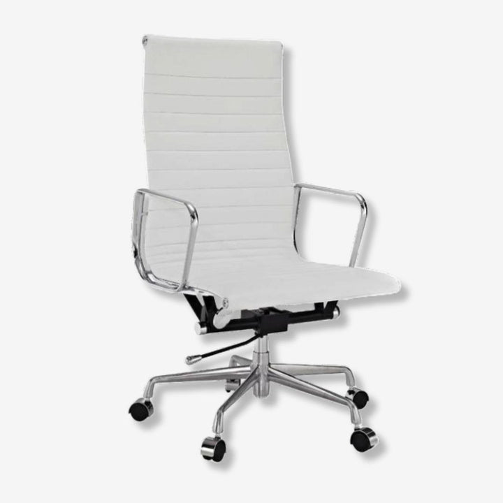 Eames High Back Ribbed Office Chair EA119  – White