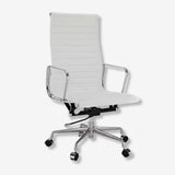 Eames High Back Ribbed Office Chair EA119  – White