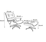 Eames Lounge Chair & Ottoman - Ash Wood | Black
