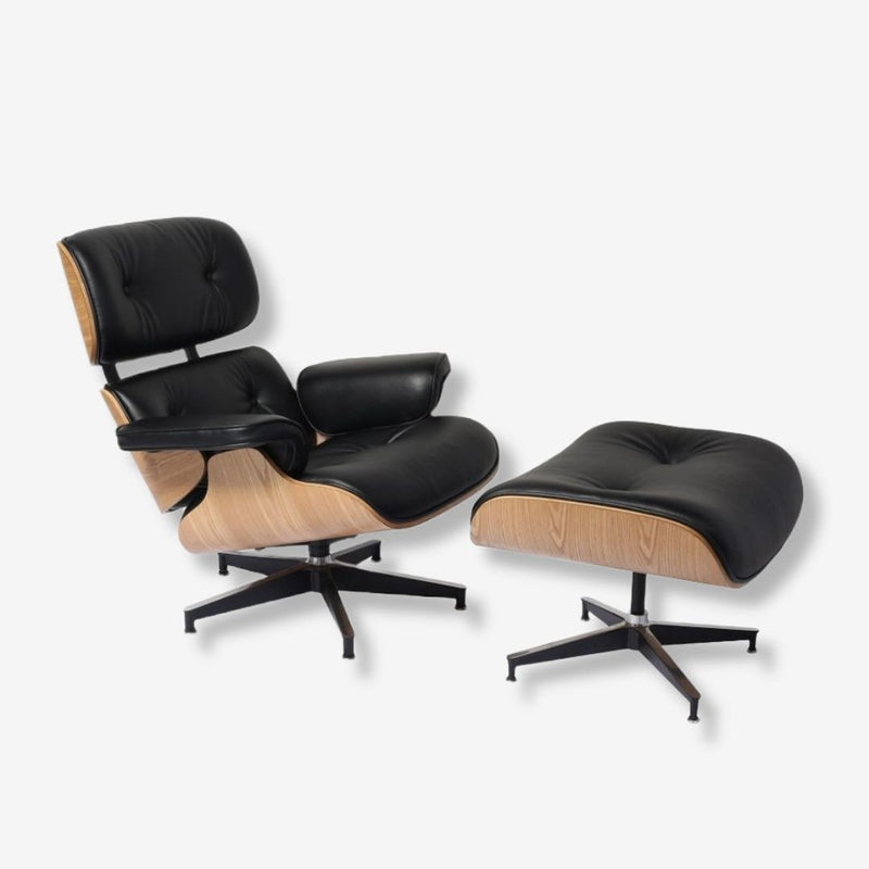 Eames Lounge Chair & Ottoman - Ash Wood | Black
