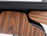 Eames Style Lounge Chair & Ottoman – Rosewood & Black Leather