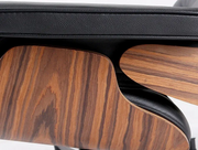 Eames Style Lounge Chair & Ottoman – Rosewood & Black Leather