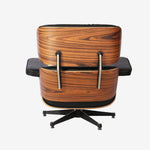 Charles Eames lounge chair and ottoman in rosewood Dark brown