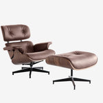 Charles Eames lounge chair and ottoman in rosewood Dark brown
