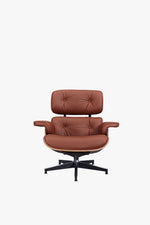 Charles Eames lounge chair and ottoman in rosewood Brown