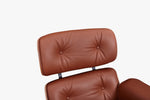 Charles Eames lounge chair and ottoman in rosewood Tan Brown