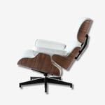 Eames Lounge Chair & Ottoman – Walnut Wood | White