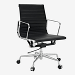 Eames Low Back Ribbed Office Chair EA117  – Black
