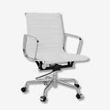 Eames Low Back Ribbed Office Chair EA117  – White