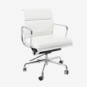 Eames Low Back Soft Pad Office Chair EA217 - White