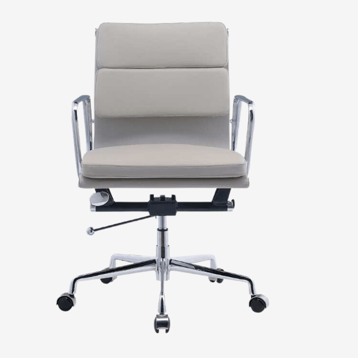 Eames Low Back Soft Pad Office Chair EA217 - Light Grey
