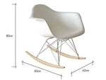 Eames Rocking Arm Chair - RAR | White
