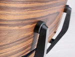 Eames Style Lounge Chair & Ottoman – Rosewood & Black Leather