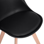 Modern Tulip Dining Chair - Black | Sleek Design for Contemporary Interiors