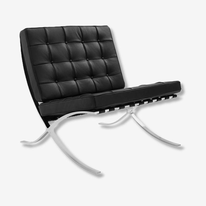 Mies Premium Barcelona Chair - Black Leather