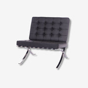 Mies Premium Barcelona Chair - Dark Grey Leather
